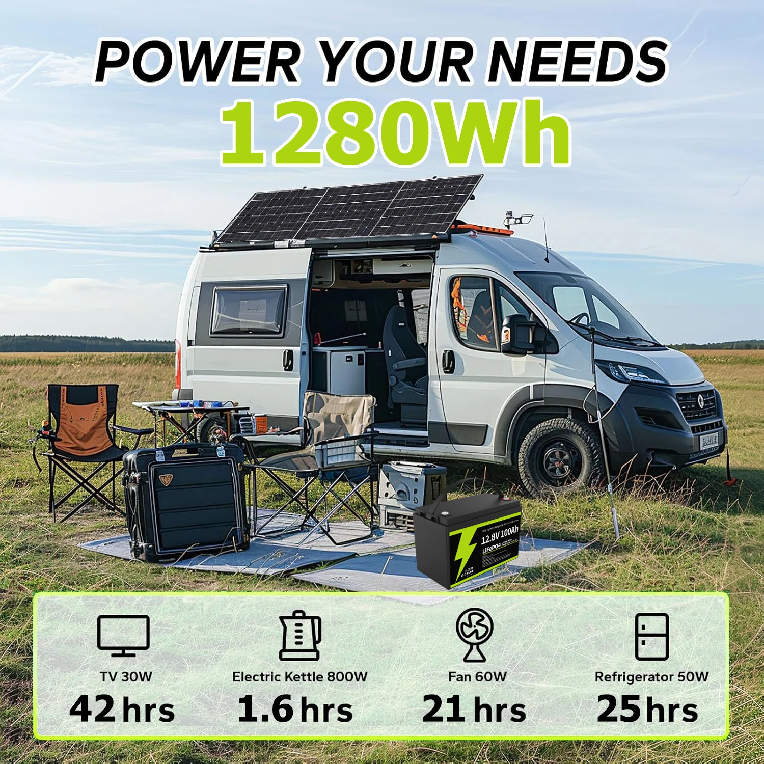 ReliableVolt 12V 100Ah LiFePO4 battery uploaded real product image